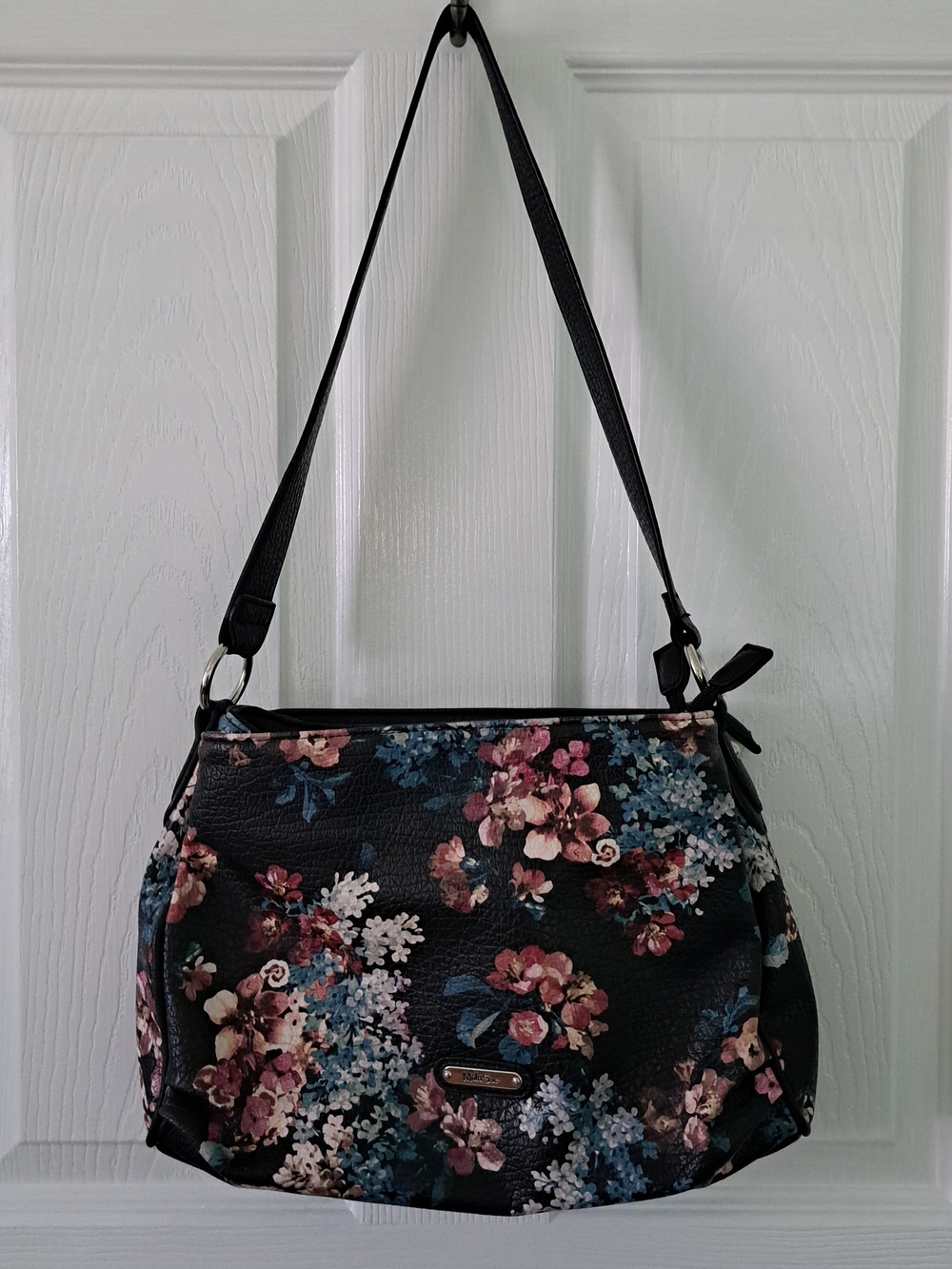 MultiSac Black Floral Shoulder Bag